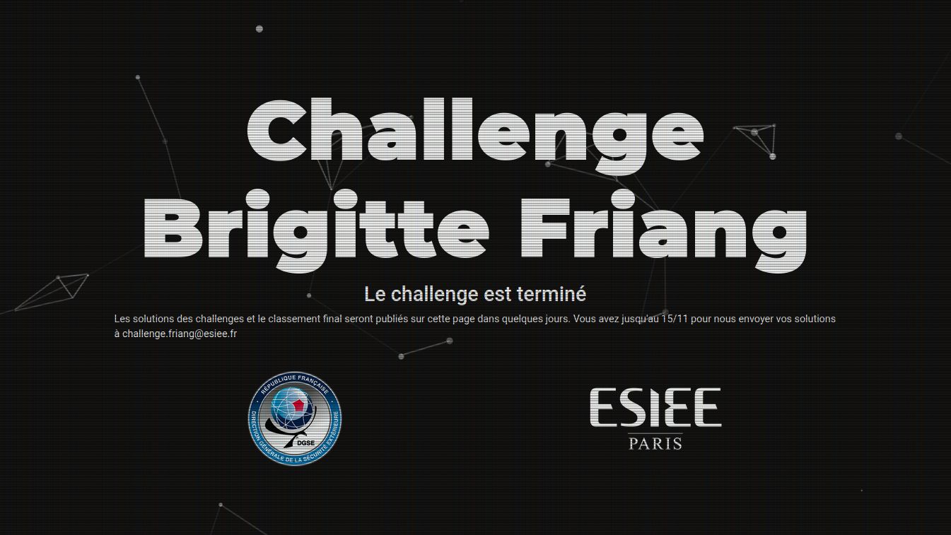 Writeup - Challenge DGSE Brigitte Friang - Forensic | Introduction au Forensic avec un cas réaliste